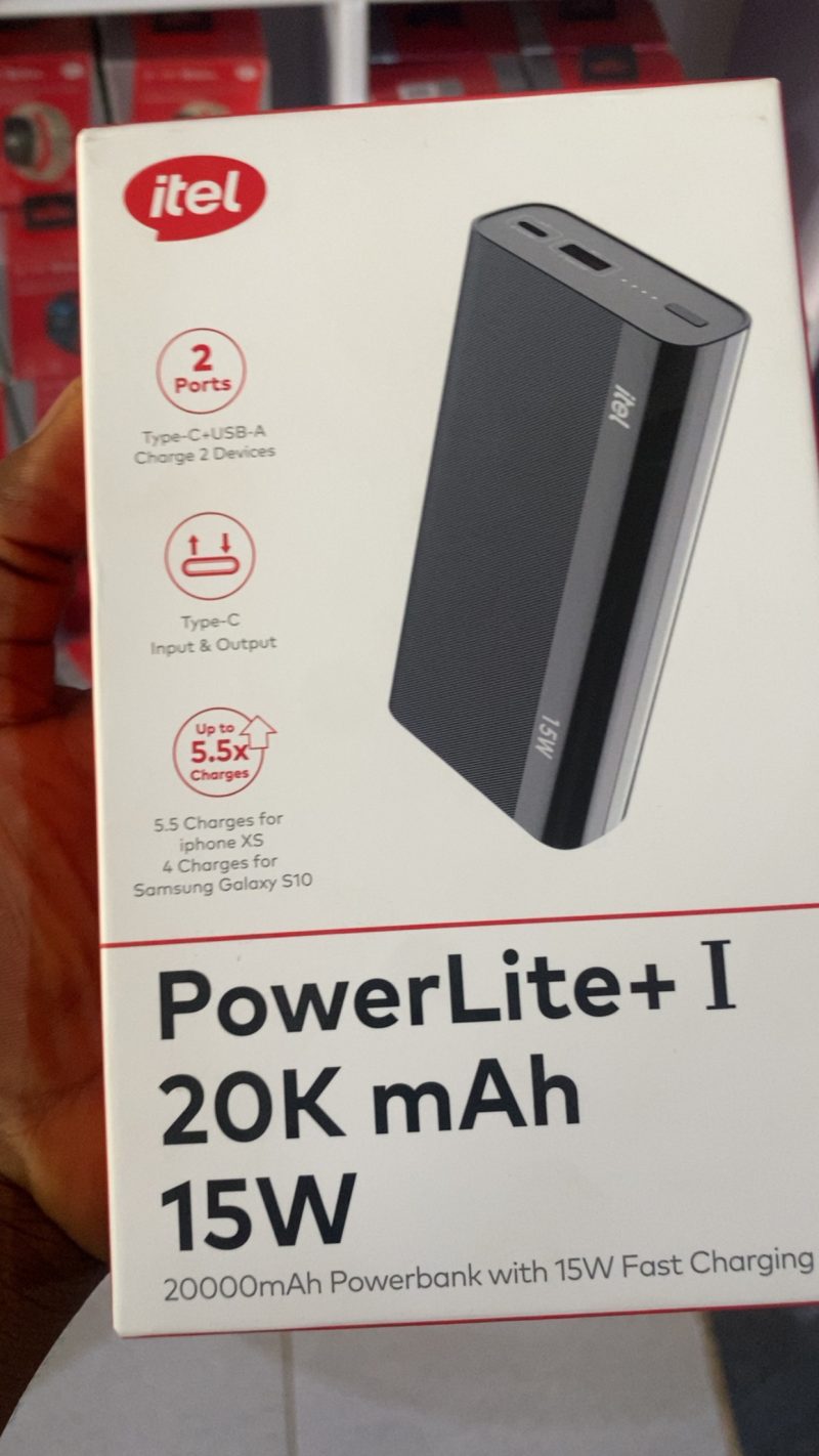Itel 20K mAH 15W power bank
