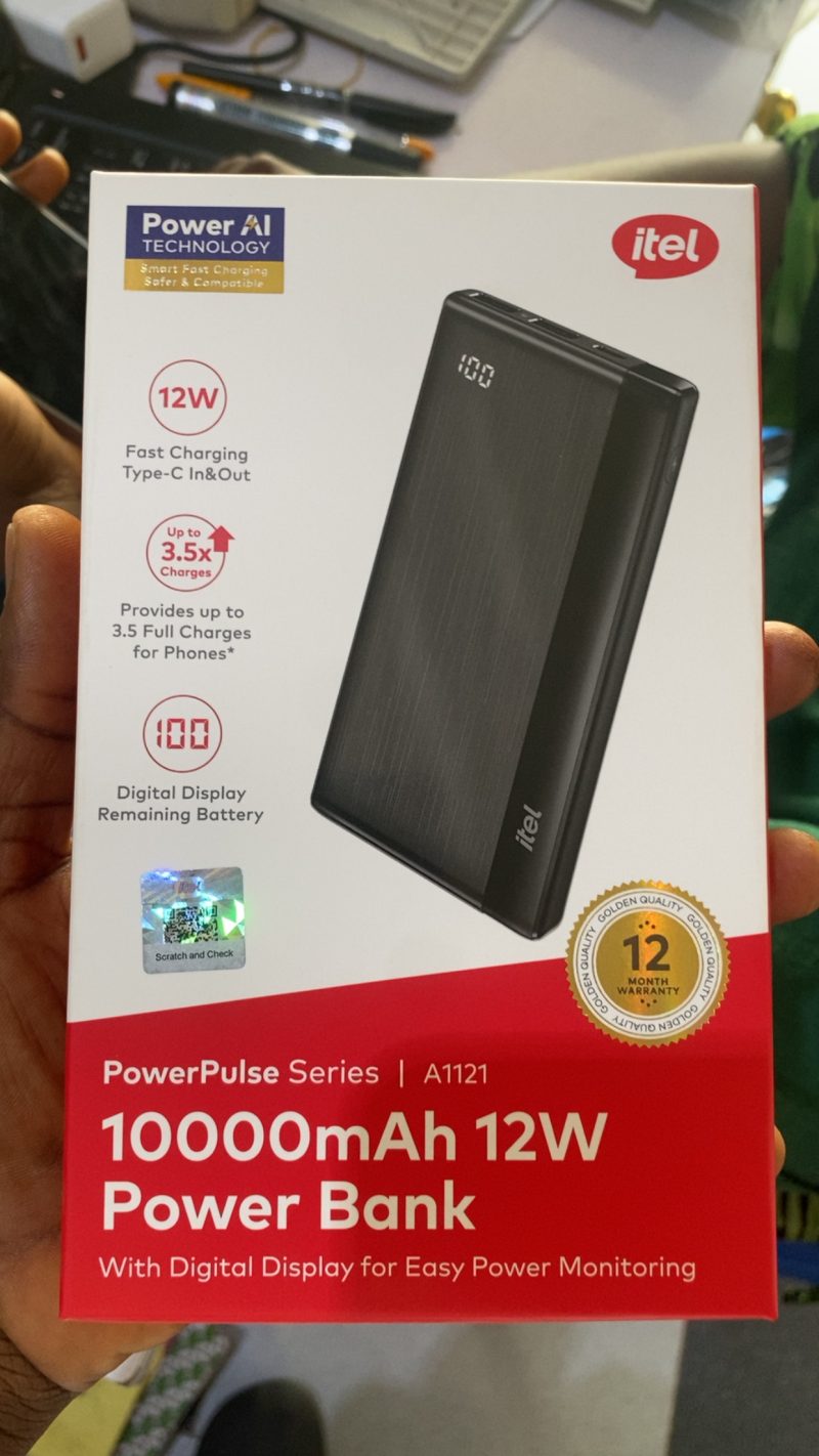 Itel 10000mAh 12W power bank