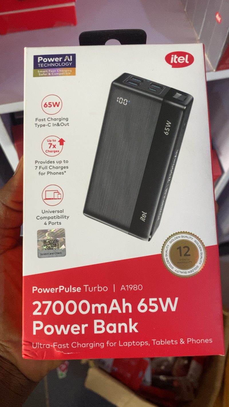 itel 27000mAH Power bank 65W