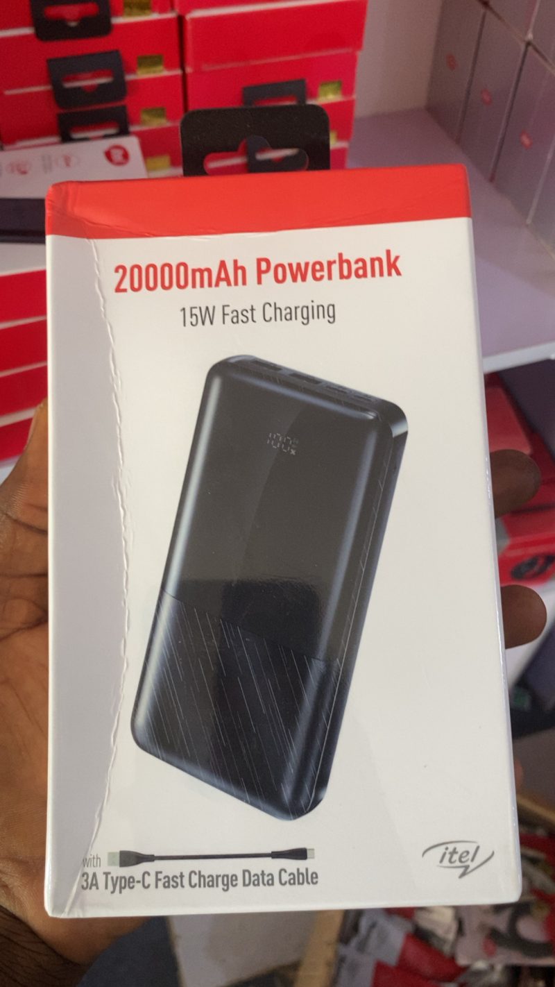 itel 20000mAh 15W power bank