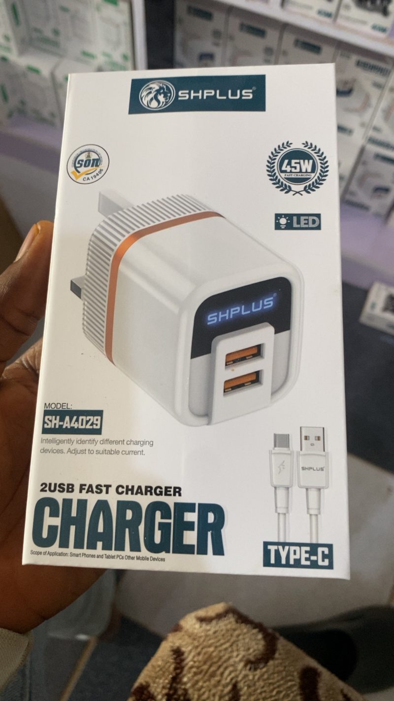 SHPLUS 65W Double Port type C charger