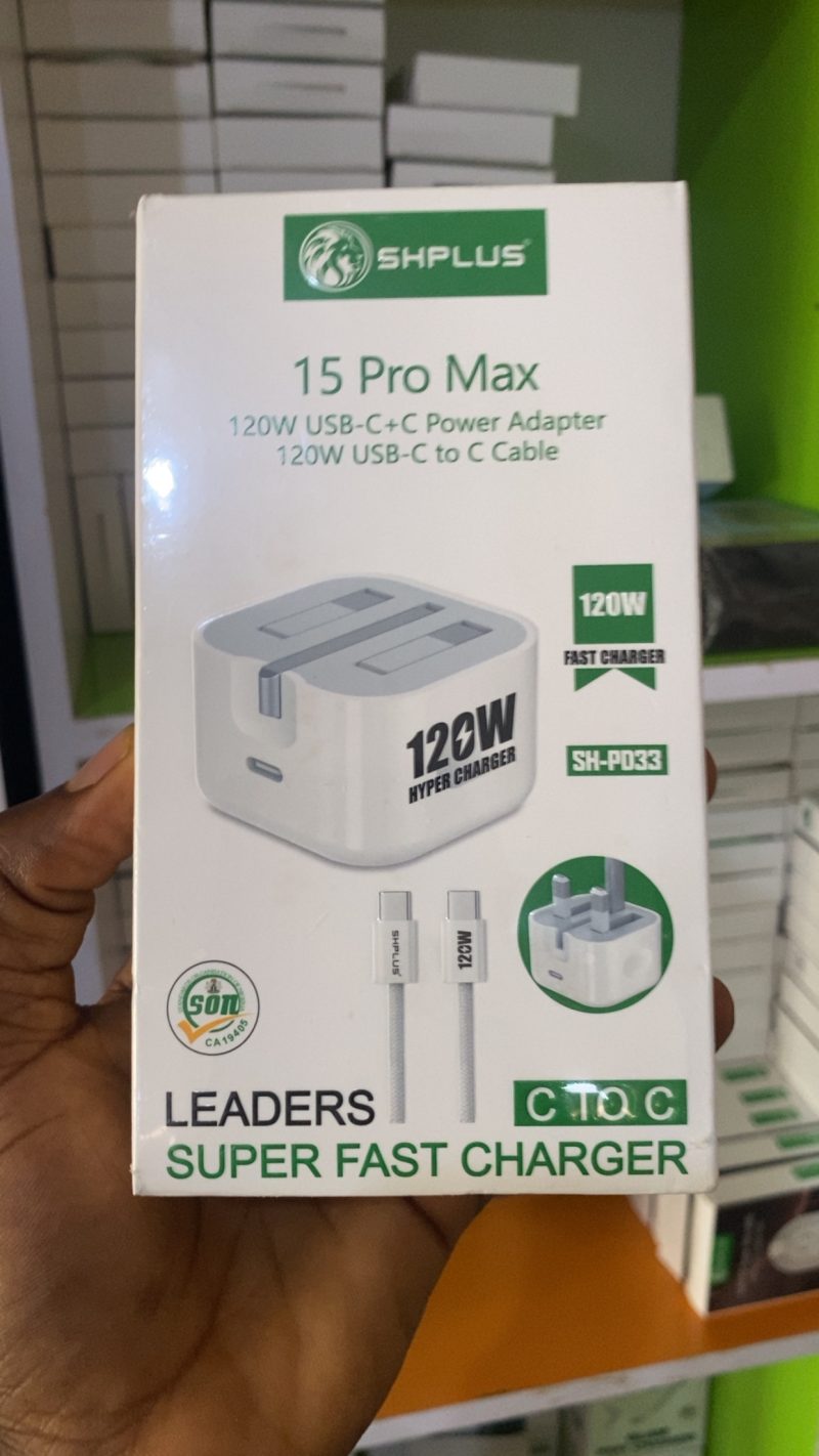 SHPLUS 120W 15pro Max C-C charger