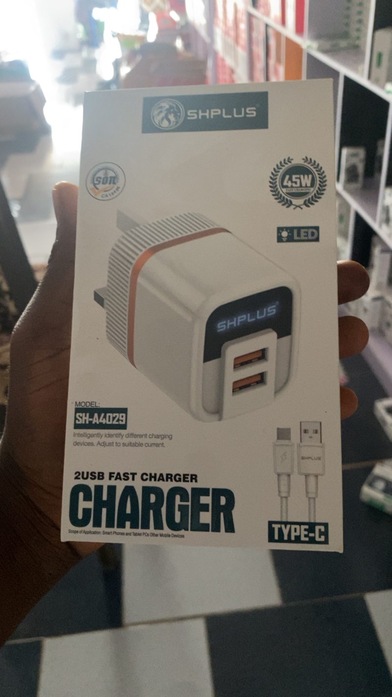 SHPLUS 45W Double Port Type C charger