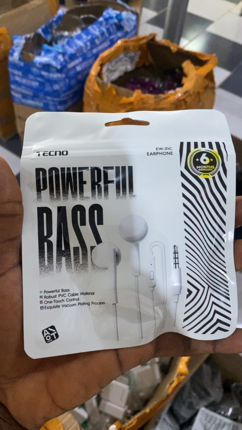 Tecno Powerful bass Earpiece