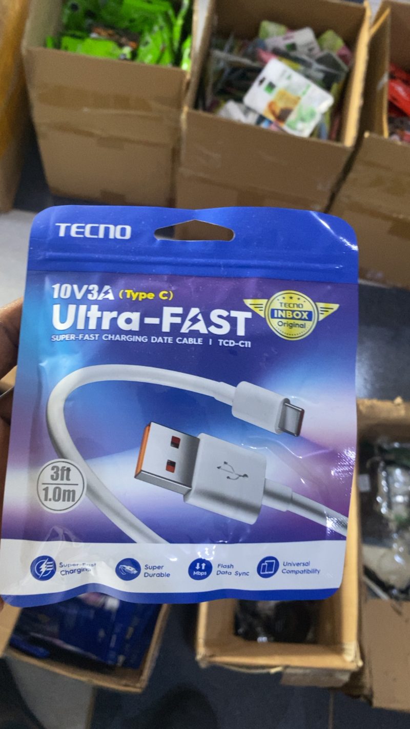 Tecno Ultra Fast Type C cable
