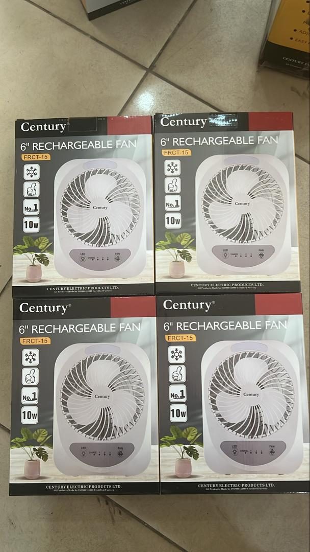 CENTURY 6" Rechargeable Fan