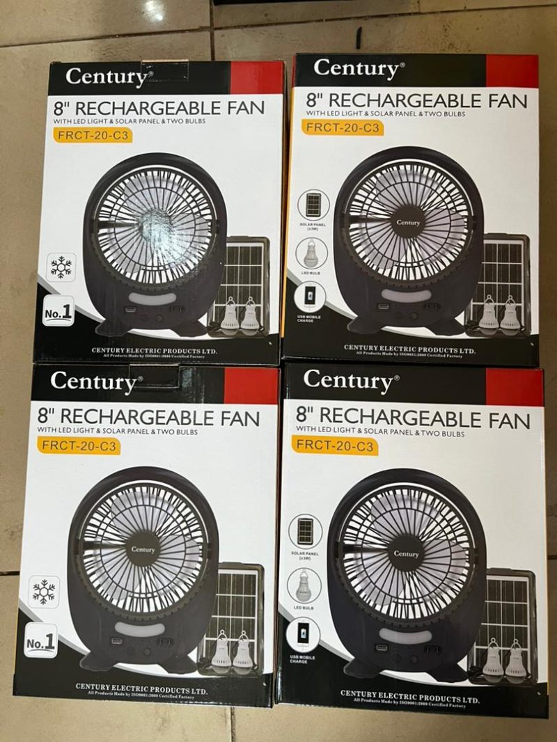 CENTURY 8" Rechargeable Fan B3